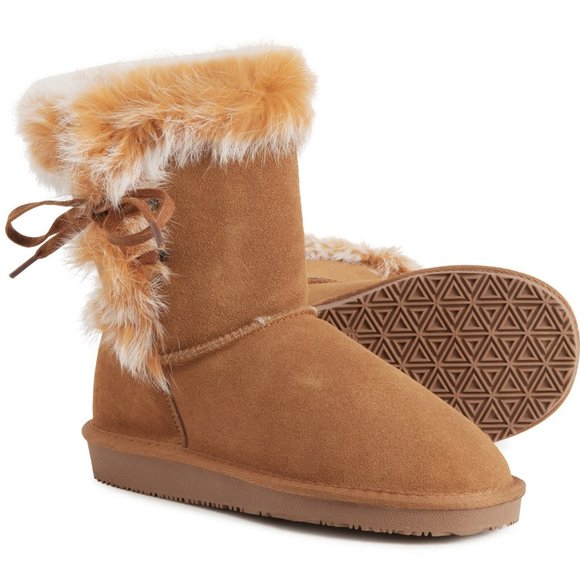 NEW Gooce Ali  GENUINE Sheepskin Boots - Suede 392ns - Picture 1 of 6